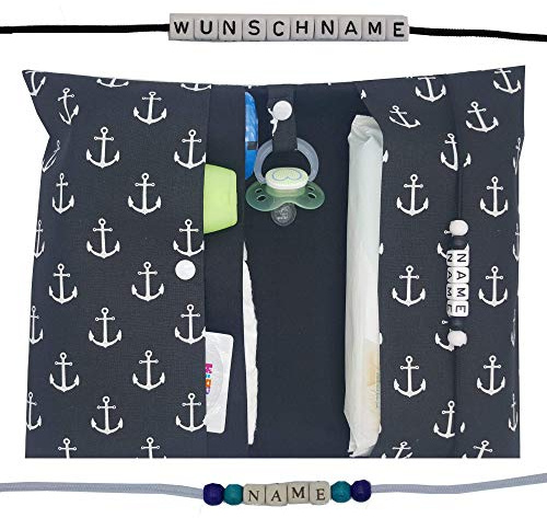 Große Windeltasche XXL mit Name Wickeltasche