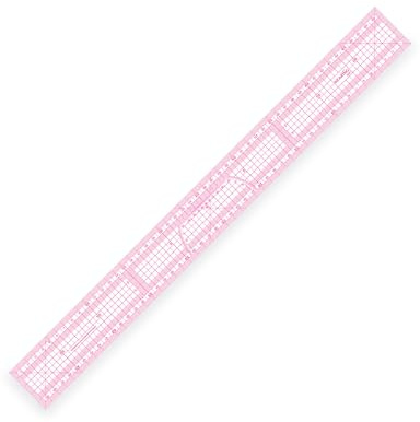 KEARING Gradierlineal 50cm – flexibler Kunststoff, transparent, mit Skala