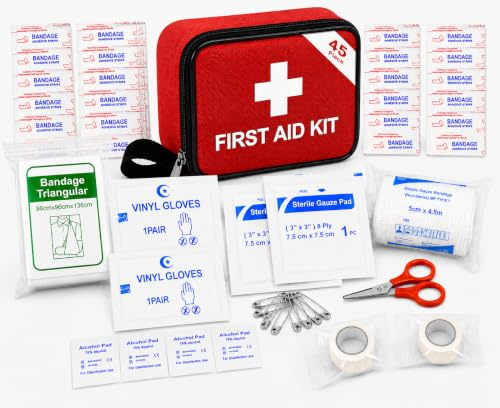 Kit di pronto soccorso, borsa compatta per kit di pronto soccorso, cerotti, forniture mediche e di emergenza, borsa per kit di primo soccorso per viaggi, casa, famiglia