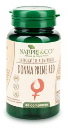 Natura Prime - Donna Prime Red - Integratore Donna Con Damiana, Muira Puama E Maca - 60 compresse Trattamento Di 2 Mesi - Vegano, Senza Glutine E Senza Lattosio