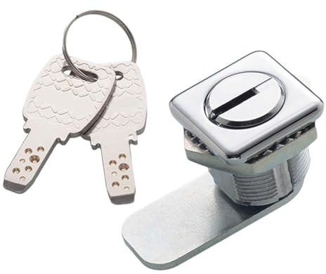 F Fityle Serrure à came pour boîte aux lettres, épaisseur de porte 1-10mm, serrures d'armoire robustes, boîte à outils, serrure pour commode, meubles, boîte