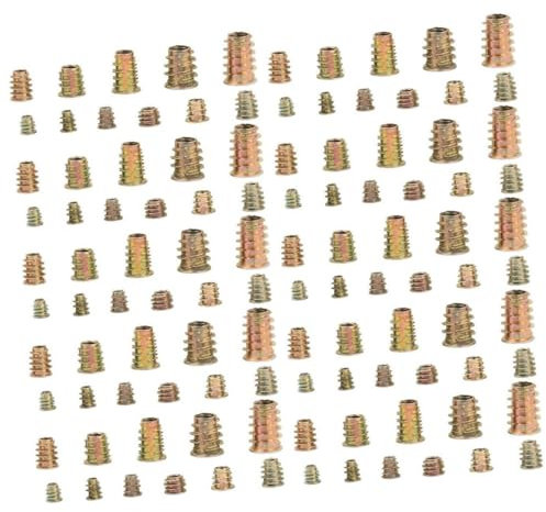 Gatuida 230 Stück Innen- und Außenzahnmutter Nüsse tatsächl Thread-Kit metrische Werkzeugkasten Möbel T-Nut Muttern mit Innengewinde Haushalt Zubehör Nietmutter Suite Bolzen