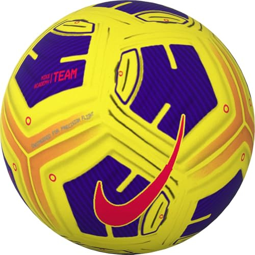 Nike FZ7540-710 NK ACADEMY - Team - FA24 Recreational Soccer Ball Unisex Yellow/Violet/Bright Crimson Größe 4