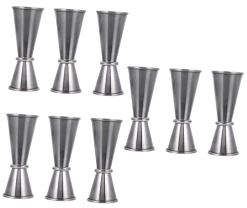PRETYZOOM 9 Uds Taza De Onzas De Acero Inoxidable Taza Medidora Barra Japonesa Jigger Cóctel Taza Medidora Jigger Bartending Medición Jigger Cóctel Jigger Cóctel Medida Taza Coctelera
