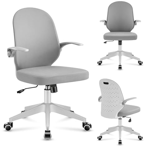 MARK ADLER Junior 4.0 Grey | Kinder Schreibtischstuhl Ergonomischer Bürostuhl Kinderdrehstuhl Jugendstuhl | Höhenverstellbar | Sitz- und Tiefeinstellung | Atmungsaktive Materialien | Grau