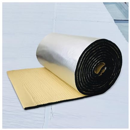 ZXCVBNAS Wärmereflektorplatten aus Aluminium-Blasen,Isolierung Matte，Dämmmatte, Schalldämmmaterial, wärmedämmende Baumwollschicht, for Autotüren, Wintergärten, Dächer, Wände(20MM(THK),10m²)