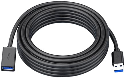 Générique Câble USB mâle femelle, câble de USB | Rallonge de câble USB 3.0 mâle à femelle, câble d'extension USB à de données rapide pour consoles de jeux, scanners, claviers et imprima
