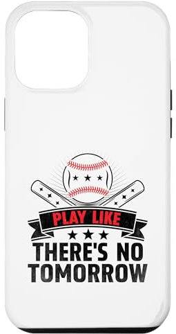 Coque pour iPhone 12 Pro Max Jouez comme il n'y a pas de tomorrow Catcher Pitcher Softball