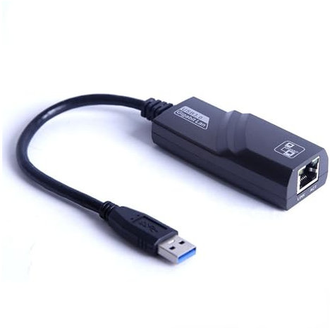 ROBAUN Adaptador USB Ethernet USB 3.0 2.0 a RJ45 10/100/1000Mbps Gigabit compatible con PC TV Set-top Tarjeta de red USB Lan(USB3.0 1000Mbps)