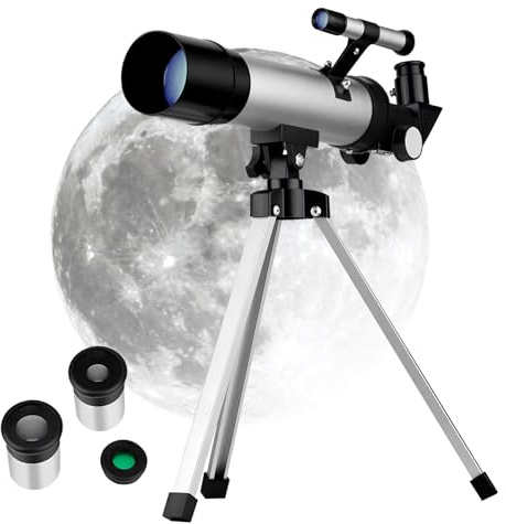 DOITOOL Tragbares Mit Stativ Für Astronomie Leicht Und Kompakt Für Erwachsene Und Anfänger Zur Sternenbeobachtung Mit Fokussiersystem Und Transporttasche