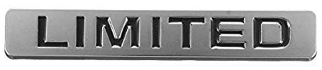 Alamor Autocollant De Voiture Arrière Fender Emblem Badge Metal Limited Compatible avec Compatible avec -Noir