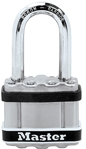 Master Lock Kraftigt hänglås [laminerat stål, överdrag i rostfritt stål] M1EURDLFSTS - Säkra båtar och grindar i marin miljö