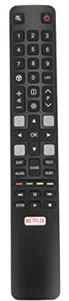 VINABTY ARC802N RC802N YUI1 Fernbedienung für TCL Android 40ES568 40ES560 43UC6406 50DP661 55UC6406 55DC760 U43P6046 U49C7006 U49C7026 U49P6046 U49S7096 U50P6046 U55X9026 U60P6046 U65C7006 U65C7026 TV