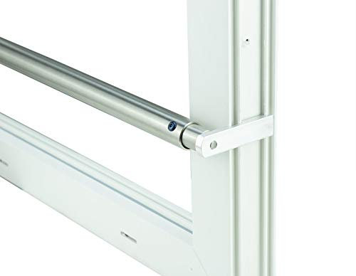 Kellerfenster weiss 80 x 40 Einfachverglasung mit Komplett Set Sicherheitsstange und Montagematerial