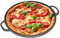Chef Pomodoro Sartén Hierro Fundido para Pizza 30,5 cm - Pizza Pan con Asas - Plancha Hierro Fundido Redonda, Comal para Tortillas, Parrilla, Horno, Quemadores Gas, Barbacoa y Camping