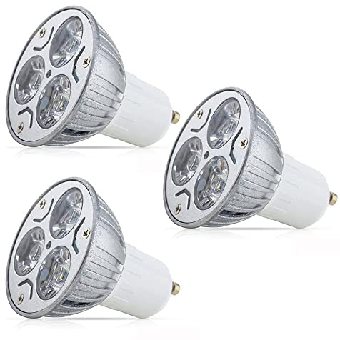 GU10 LED, 3W 210-240 Lumen Leuchtmittel, Kaltweiß 6000K Birne Lampe Spot, ersetzt 25W Halogenlampen, 120° Grad Strahlwinkel Reflektorlampen Nicht dimmbar Spotlight Esszimmer Wohnzimmer Flur Küche
