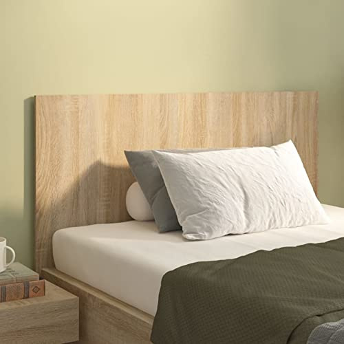 Norheim Testiera Letto Pannelli Testata Letto Spalliera Letto Testiere Letto Rovere Sonoma 120x1,5x80 cm in Legno Multistrato Adatto per Camera da Letto