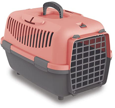 Nomade 1 Hundebox - Transportbox für kleine Hunde und Katzen - 48 x 32 x 32 cm - Kann bis zu 6 kg tragen. Robustes Polypropylen. Türen aus Kunststoff
