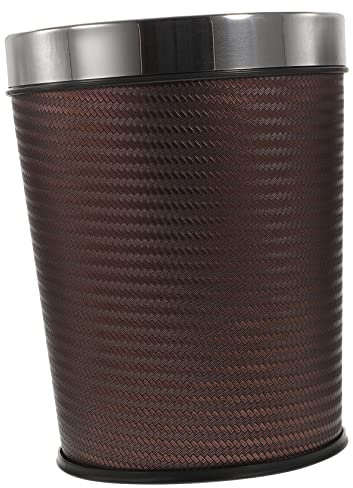 COLLBATH Cestino Rifiuti in Plastica Resistente e Cestino Per Soggiorno Retrò Per Bagno e Camera Da Coperchio Per Uso e Ufficio Adatto Rifiuti Generici e Lattine