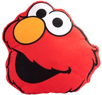 United Labels Sesamstraße Kissen, Kopfkissen Elmo 35x35 cm, Rot, Sofakissen, Dekokissen für Fans