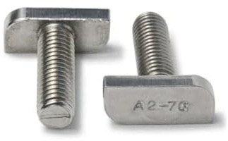 Hammerkopfschraube V2A M8 M10 Länge 16-70 mm Typ 28/15 Profil Solar Photovoltaik Ankerschiene (1 5 10 25 100 Stück) (25, M10 x 60 mm)