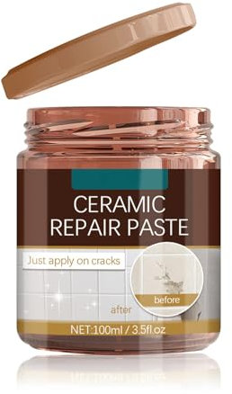 Maodom Reparaturpaste für Keramik,Reparaturpaste für Fliesen,Wasserdichtes Und Auslaufsicheres Keramik Reparatur,Badewanne,Reparaturset,Waschbecken und Dusche