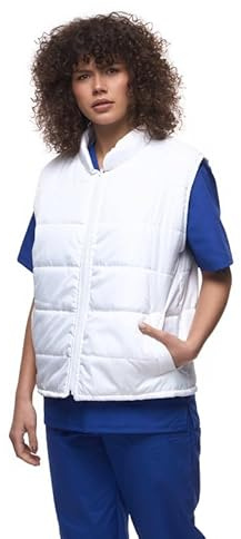 Unisexe Gilet De Travail- Veste Sans Manches, Gilet thermique Léger, Softshell matelassé, Coupe confortable, Matière respirante, Design classique et économique pour le travail ou les loisirs