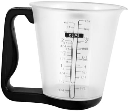 SHOWERORO 1000g Tasse à Mesurer Électronique Avec Écran Lcd Mesure Précise Pour Cuisine Préparation De Boissons Et Alimentation Des Noir