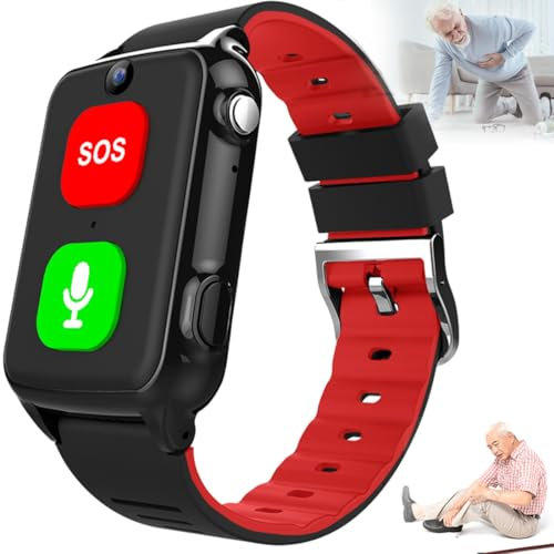 Pulsera De Llamada De Emergencia Para Personas Mayores, Reloj De Posicionamiento GPS Con Cámara, Rescate SOS, Llamada De Voz 4G Resistente Al Agua, Medición De Frecuencia Cardíaca, Para Demencia