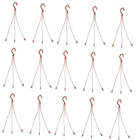 Toyvian 20piezas Gancho para Maceta De Plástico Ganchos para Colgar Macetas Colgadores para Plantas Balcón o Interior Incluidos