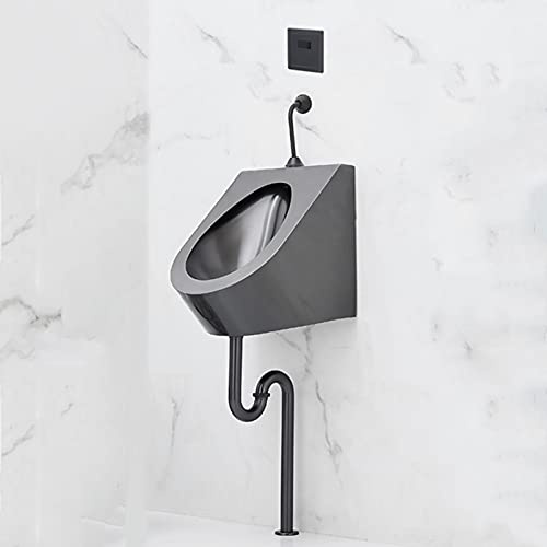 Urinario de pared de acero inoxidable Urinarios de pared Urinario automático con sensor, Urinario con descarga automática y válvula de descarga con sensor, Grifo inteligente sin contacto de