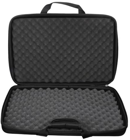 LIXSAZSE Borsa da viaggio protettiva antiurto per apparecchiature DJ, controller DJ, impermeabile, per il trasporto sicuro delle apparecchiature, custodia rigida in EVA per controller, spugna