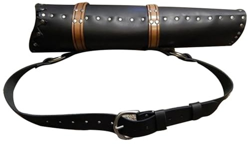 GCYEIDMA Pfeilköcher Leder Schulter Rücken Köcher Pfeil Holster for Bogenschütze Kostüm Pferd Bogenschießen Zubehör