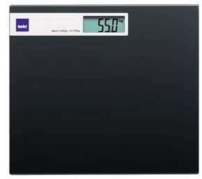 Kela 21298 Personenwaage, Batteriebetrieben, Graphit, Glas, Schwarz