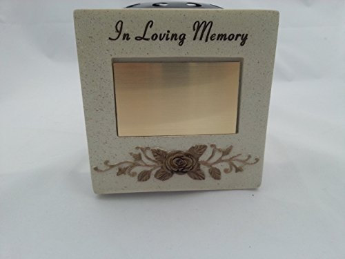 GRAVE ROSE BOWL WITH ENGRAVEABLE PLATE