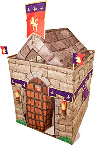 Traditional Garden Games Knight Play Tent for Kids – Large Indoor & Outdoor Playhouse with Easy Assembly, Knight-Themed Accessories, Colourful Design – Ideal for Imaginative Play for Boys & Girls