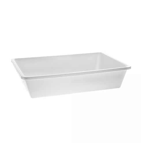 Ecoplast | Vaschetta Frigo in Plastica 16 Lt, Contenitore Plastica, Colore Ghiaccio 50x34,4x11