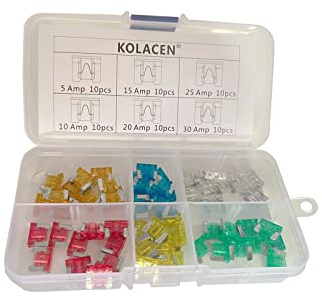 kolawin Automotive Auto Truck Low-Profile Micro Mini Flachsicherungs-sortiert Kit