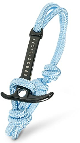 BËRGSTEIGER ICE AXE - Bracciale da uomo e da donna con picchetto di ghiaccio, in tessuto di alta qualità, bracciale intrecciato, bracciale in tessuto, ideale come regalo per alpinismo