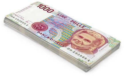 Scratch Cash Lire - 100 Banconote Finte da ₤ 1.000, Fac-Simile Lire, Dimensioni Reali