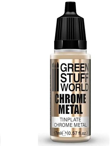 Green Stuff World for Models and Miniatures Chrome Paint – Tinplate 3693