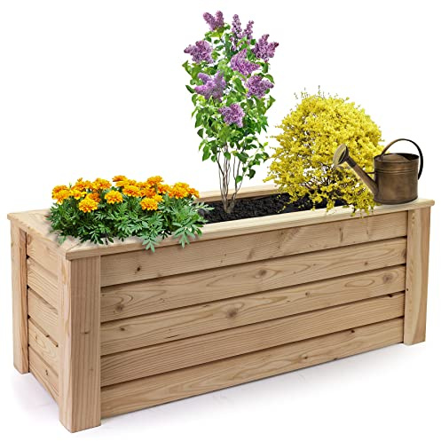 Holzfee Pflanzkasten Lärche Primus 100 x 40 x 40 cm, für Außenbereich