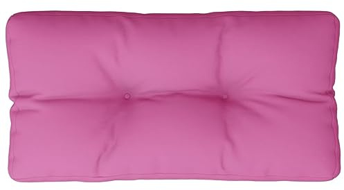 vidaXL Palettenkissen, Kissen für Gartenmöbel Hocker Sofa, Wasserabweisendes Sofakissen, Sitzkissen Palettenpolster Gartenkissen, Rosa Stoff