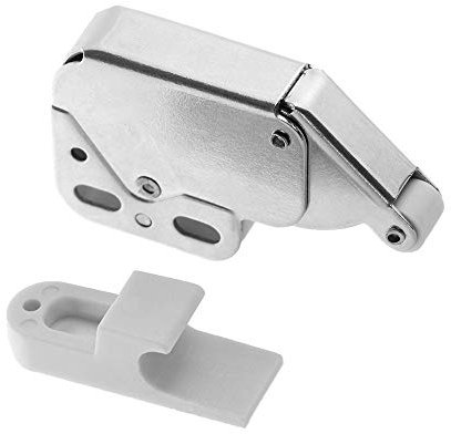 CONROS Mini Push Spring Clip Lock Catch Latch Cabinets Anti-Theft Cupboard Doors Lock With Cross Keys For Furniture Hardware 21 X 27mm