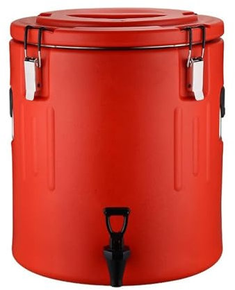 ZMIN 10L-80L Heiß- und Kaltspender mit Wasserhahnabdeckung, Edelstahl-Warmwasserkessel, Catering-Urne, Heißwasserkesselspender, kommerzieller Kaffee, isoliertes Fass,A,30L