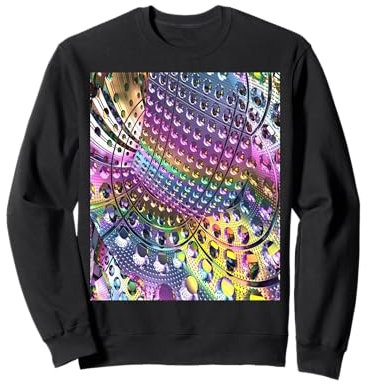 Art fractale de rainure en titane Sweatshirt