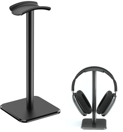 KaTerGve Kopfhörer Ständer, Headset Halterung, Abnehmbare Kopfhörer mit TPU Rutschfestem Silikon für Alle Kopfhörergrößen, Universal Kopfhörerständer für den Meisten Bluetooth Headsets, AG-60008