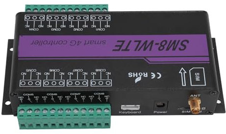 Apricancello GSM 8 4G Controller di Accesso Telefonico Interruttore di Controllo Remoto SMS Controllo Porta Sensore di Temperatura PT100 Spina UE 100-240V