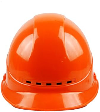 MACHSWON Hard Hat Orange ABS Safety Helmet Electrician Labor Protection European Style Breathable Thick Protective Helmet Industrial Hardhats for Building, Construction and Work Sites