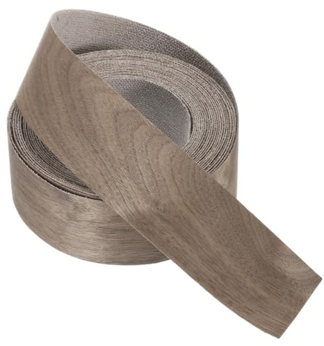 PATIKIL Bande de chant noyer 51 mm x 7.62m ruban de placage de bois | pré-collé flexible, Bande de chant contreplaqué avec adhésif thermofusible pour restauration de meubles, 2 x 25ft